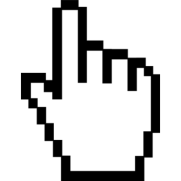 stickers /  autocollants curseur main