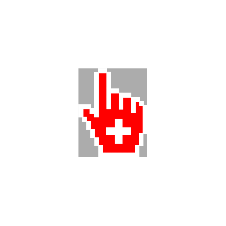 stickers /  autocollants curseur main Suisse