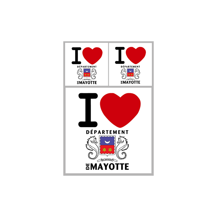 stickers / autocollant département de Mayotte