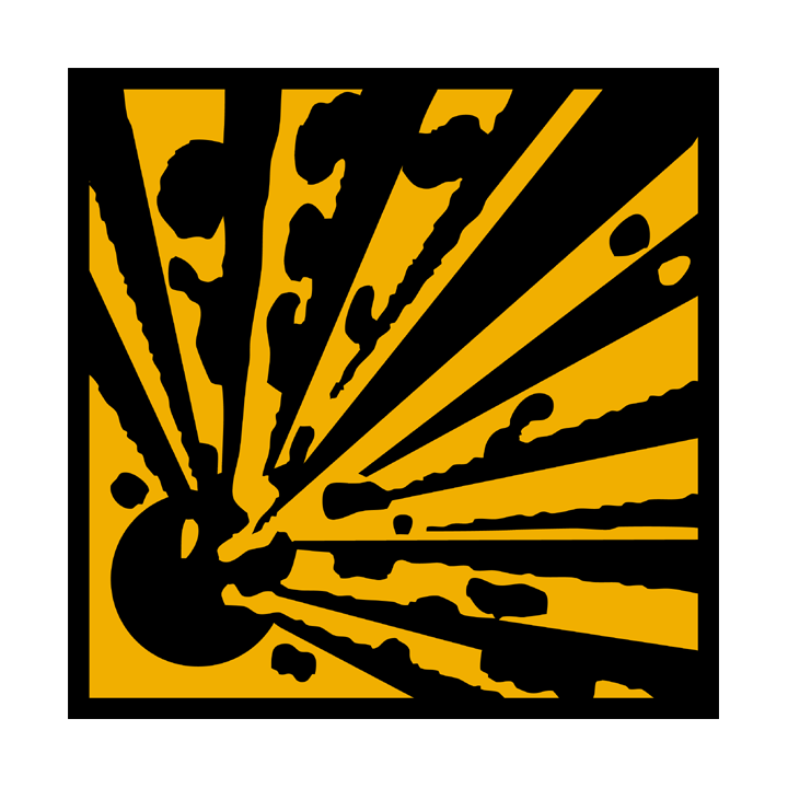 Stickers  / Autocollant série explosif 2