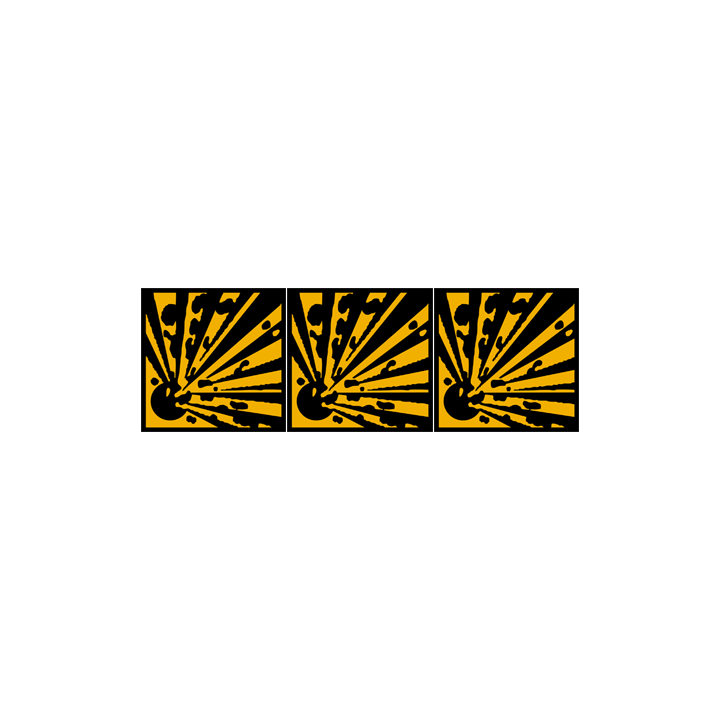 Stickers  / Autocollant série explosif 2