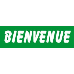 Sticker / Autocollant pour sol "Bienvenue"