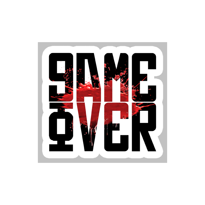 Stickers  / Autocollant Game Over