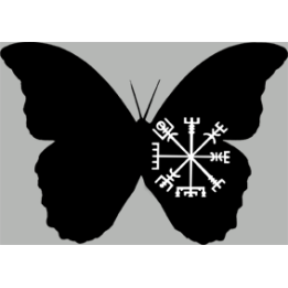 stickers autocollants "effet papillon Viking"