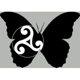 stickers autocollants "effet papillon Celte"