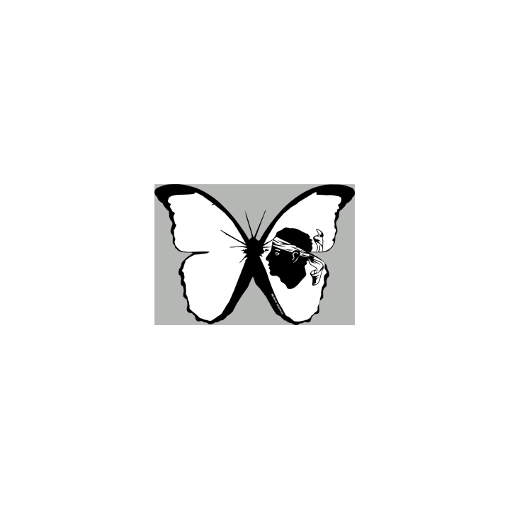 stickers autocollants "effet papillon Corse"