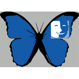 stickers autocollants "effet papillon Muet & Muette"