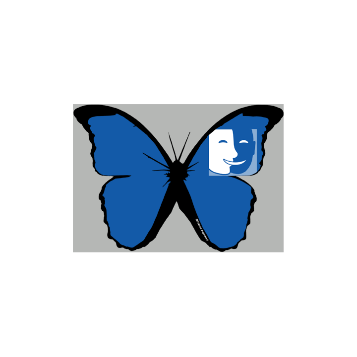 stickers autocollants "effet papillon Muet & Muette"