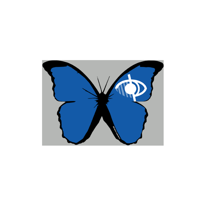 stickers autocollants "effet papillon Mal voyant"
