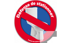 Interdiction de stationner au WC