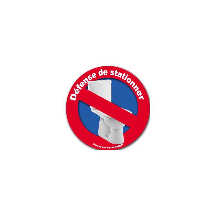 Interdiction de stationner au WC