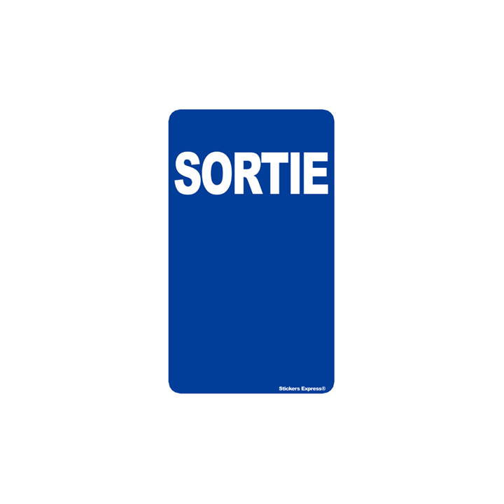 autocollants "sortie"