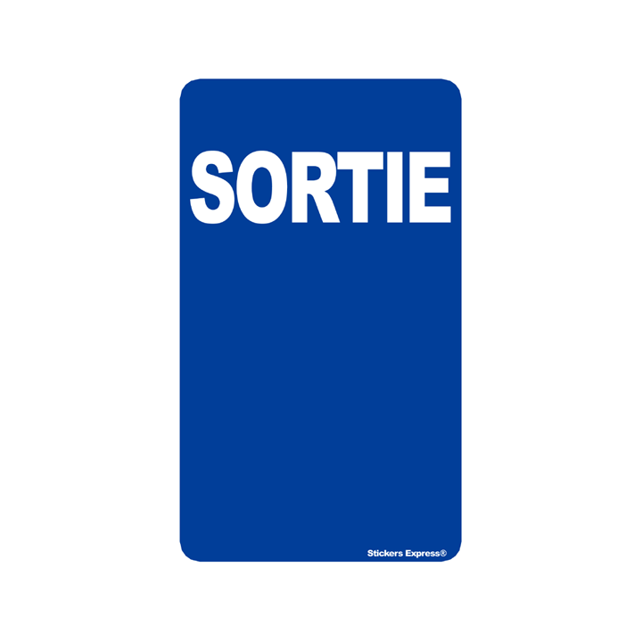 autocollants "sortie"