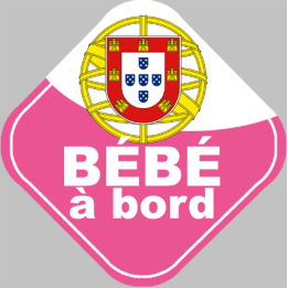 bébé à bord d'origine Portugaise