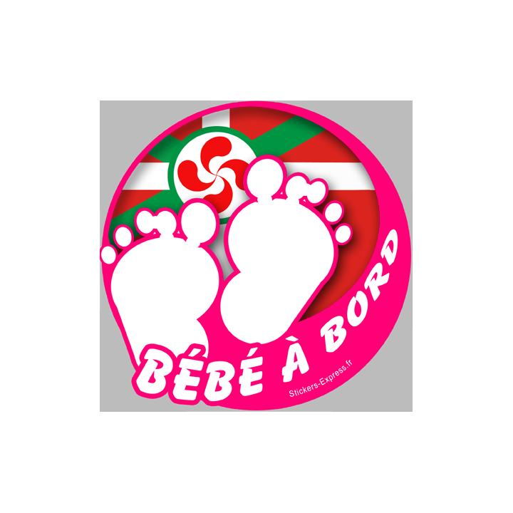bébé à bord basque fille