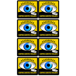 Stickers / autocollants camping-caristes vigilants