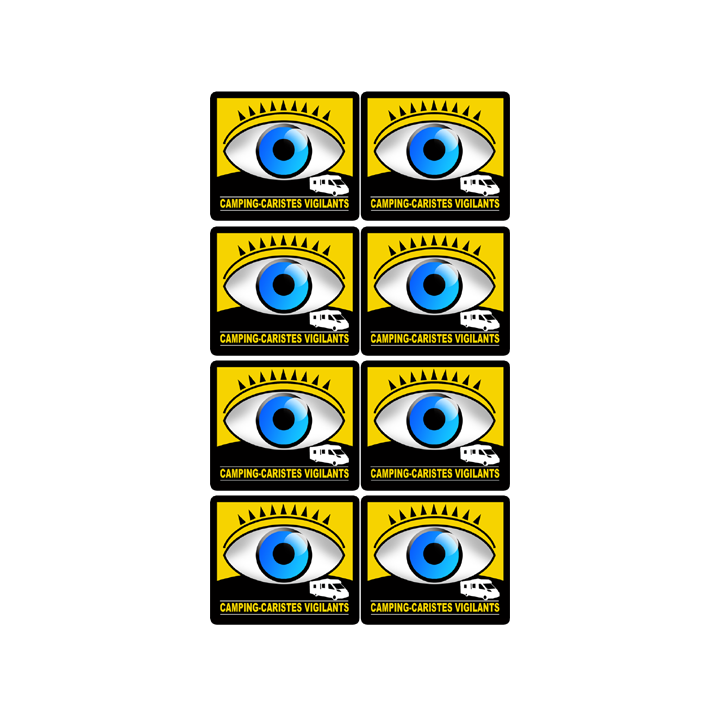 Stickers / autocollants camping-caristes vigilants