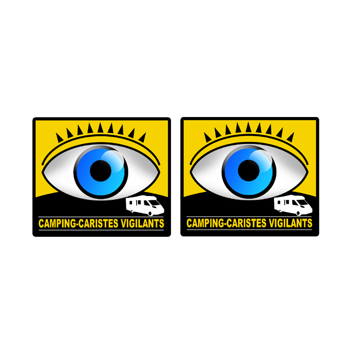 Stickers / autocollants camping-caristes vigilants