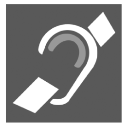 accessibilité handicapé mal entendant gris