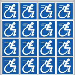 Stickers / autocollants handisport moteur 5