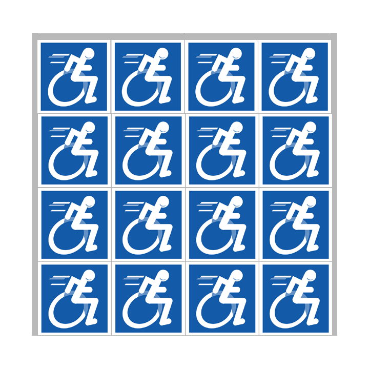 Stickers / autocollants handisport moteur 5