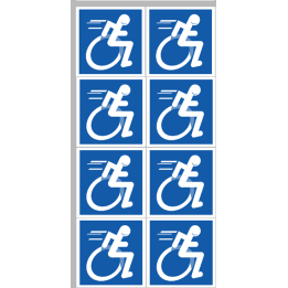 Stickers / autocollants handisport moteur 6