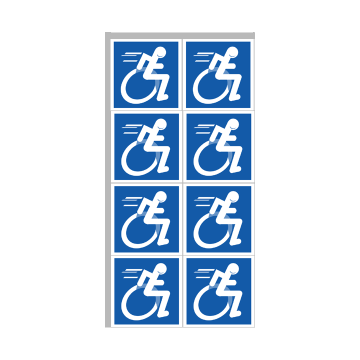 Stickers / autocollants handisport moteur 6