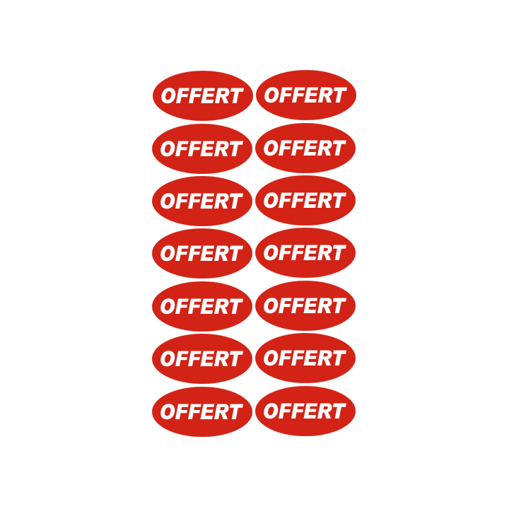autocollant offert