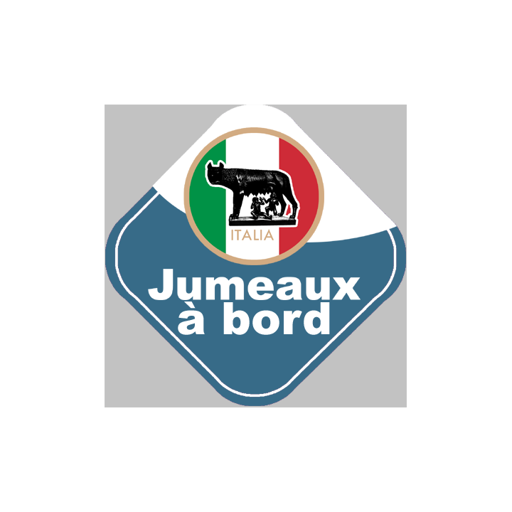 bébé à bord jumeaux d'origine Italienne