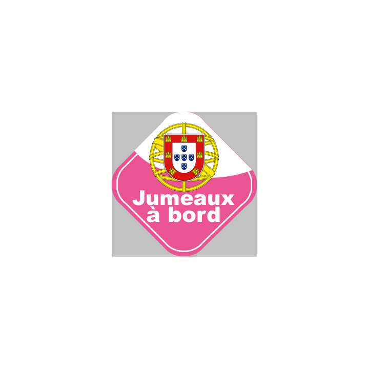 bébé à bord jumelle Portugaise