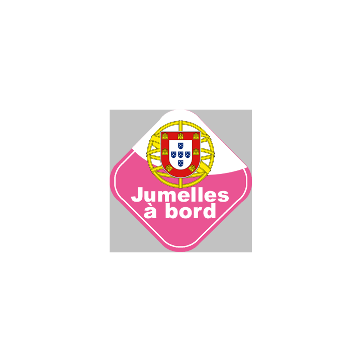 bébé à bord jumelle Portugaise