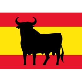 drapeau Spain toro