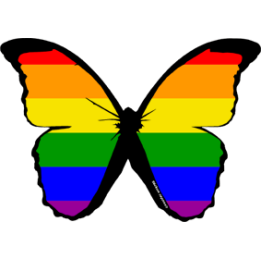 stickers autocollants "effet papillon Gay"