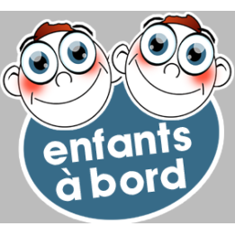 enfants à bord 2 gars