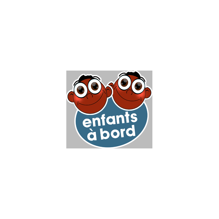 enfants à bord 2 gars