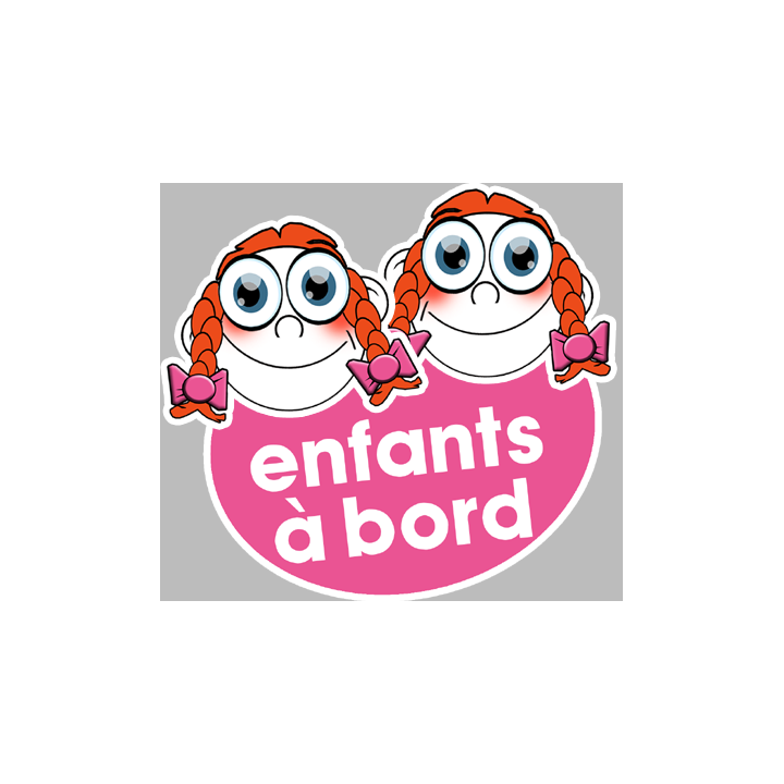 enfants à bord 2 filles