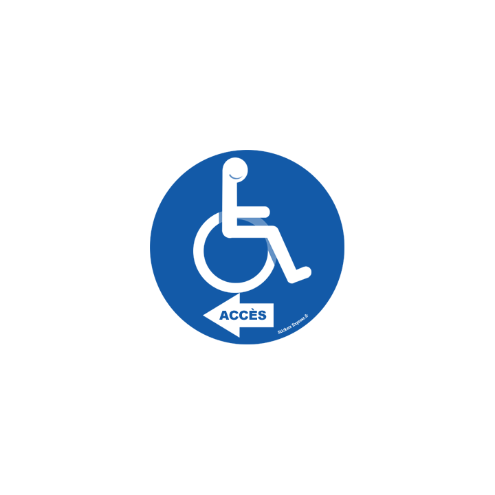 accès toilette handicap gauche