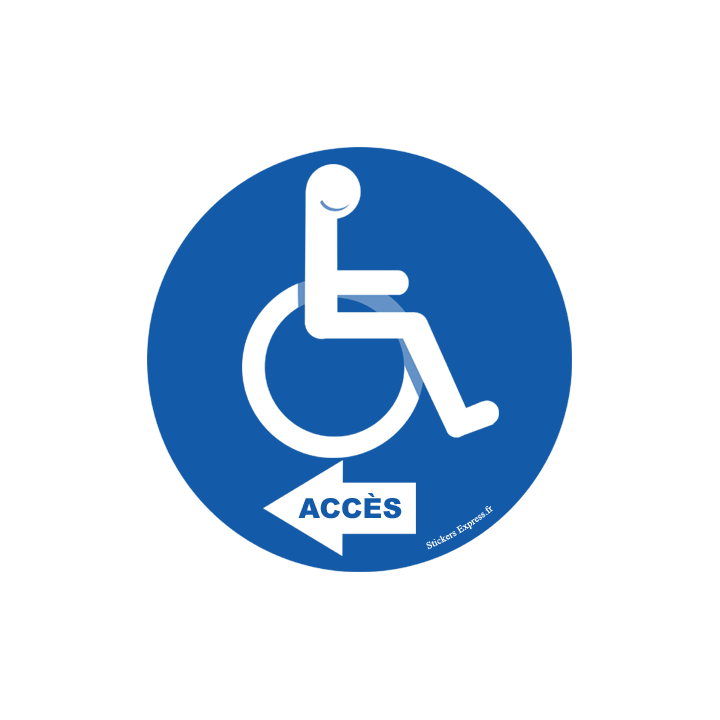 accès toilette handicap gauche