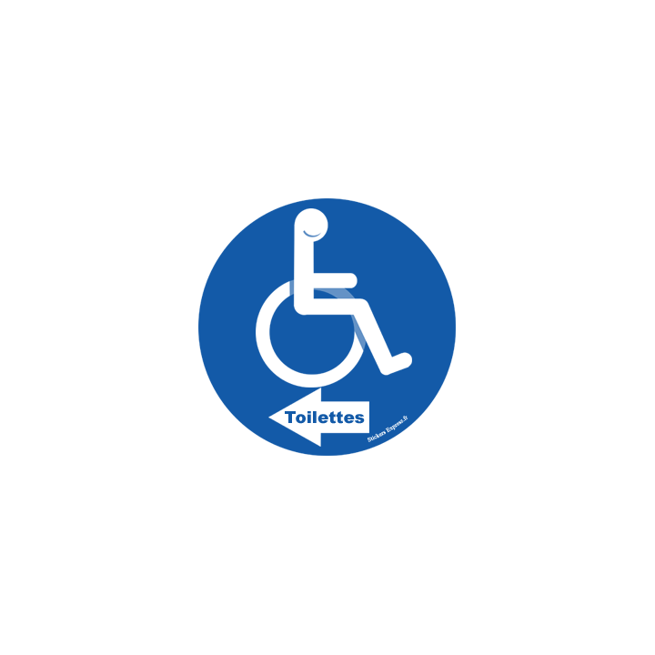 toilette handicap directionnel gauche