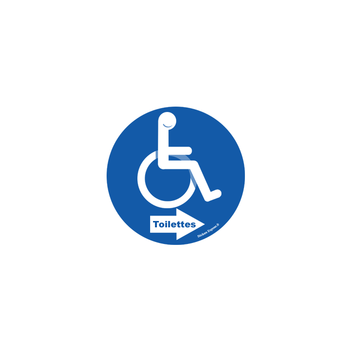 toilette handicap directionnel droite