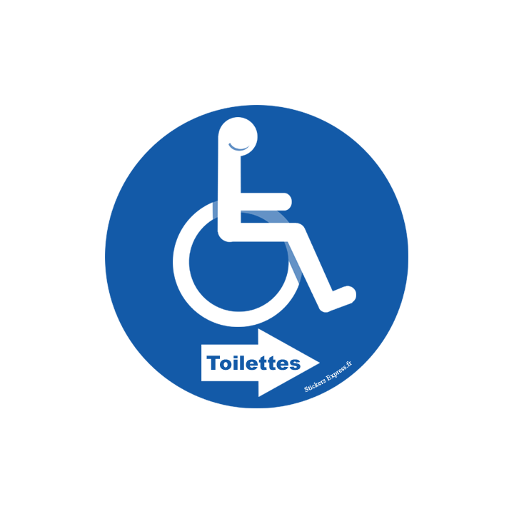 toilette handicap directionnel droite