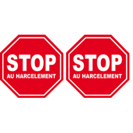 autocollant stop au harcelement