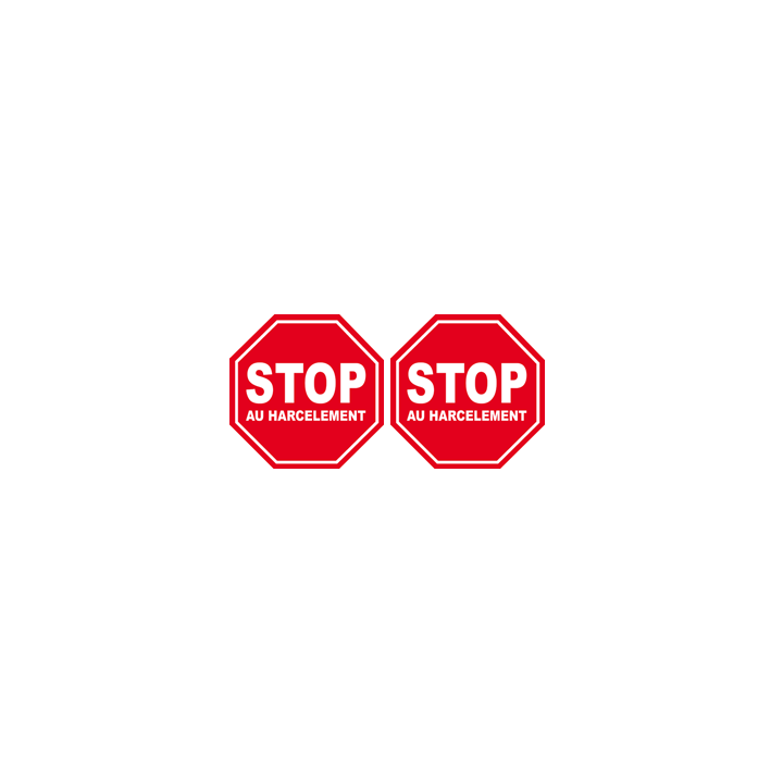 autocollant stop au harcelement