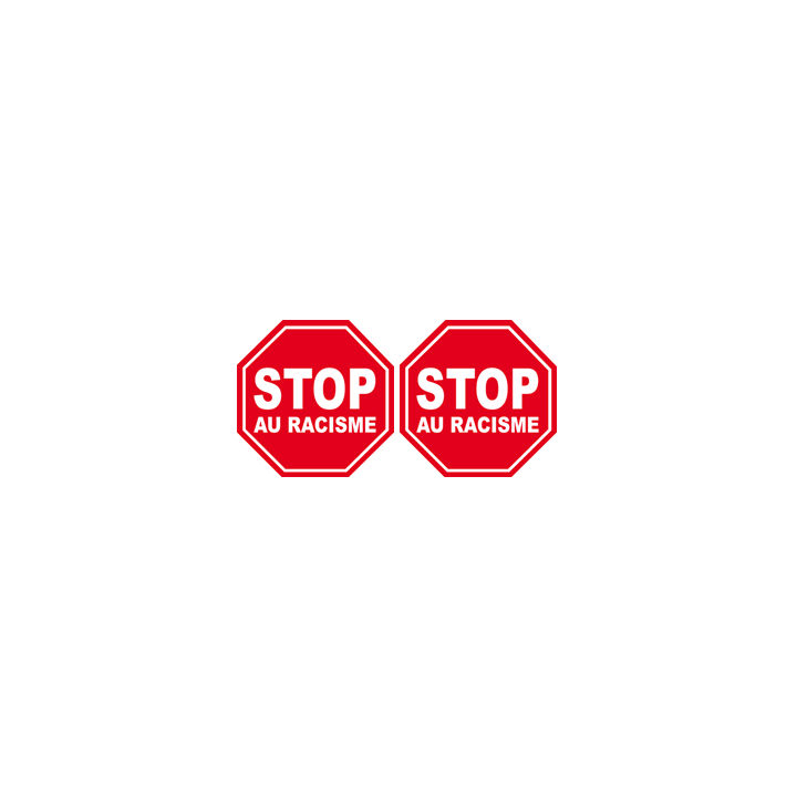 autocollant stop au racisme