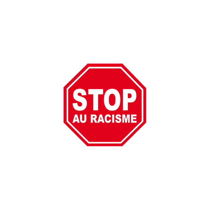 autocollant stop au racisme