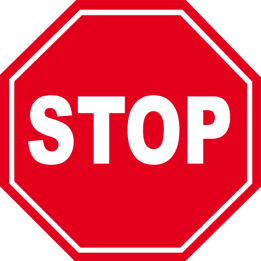 autocollant signalétique stop