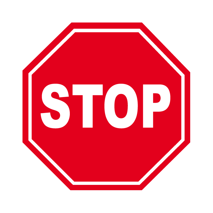 autocollant signalétique stop