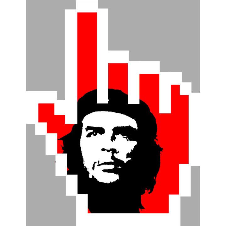 autocollant curseur main Cuba