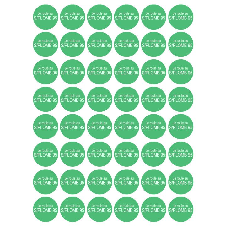 autocollants serie PRO SANS PLOMB 95