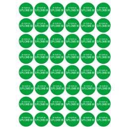 autocollant / sticker "SANS PLOMB 98"